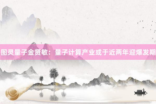 图灵量子金贤敏：量子计算产业或于近两年迎爆发期